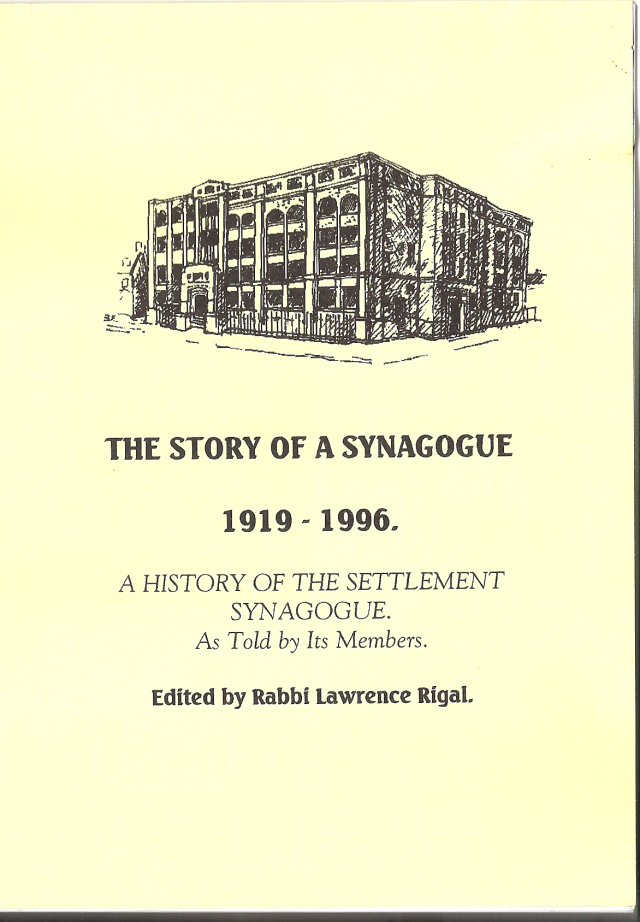 Story of a Synagogue Booklet - Front Cover